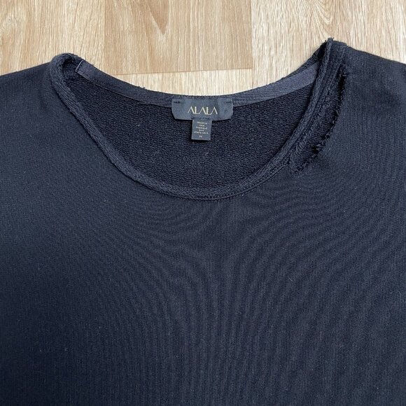 ALALA CYPHER SWEATSHIRT DISTRESSED THRASHED BLK GRUNGE SZ M ELEVATED ATHLEISURE - Picture 6 of 11